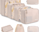 8 Set Packing Cubes Luggage Packing Organizers for Travel Accessories-Cream - $29.21
