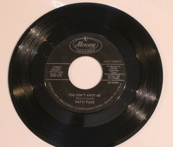 Patti Page 45 You Don&#39;t Know Me - Most People Get Married Mercury Records - $2.97