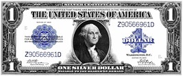 Currency Bank Note - US $1.00 Dollar Silver Certificate (1923) Poster 10... - $19.99