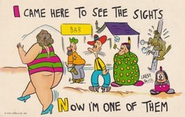I Came Here To See The Sights Now I&#39;m One Of Them Larry Smith Comic Postcard D05 - £2.42 GBP