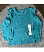 Ok!e Dokie Toddler Girls Long Sleeve Brilliant Teal T Shirt Size 3T - $14.87 CAD