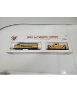 Bachmann Locomotive Loco &amp; Caboose Combo HO Scale Set EMD F9 Diesel Ches... - $54.44