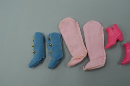 Barbie Doll Gibson Girl Totally Fun Sindy Pink Ankle Boots Lot of 3 Shoes VTG - £17.98 GBP