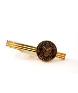 United States of America Great Seal Gold Tone Tie Bar Clasp - £19.43 GBP