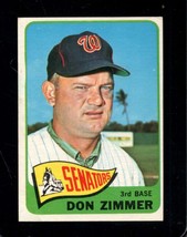 1965 Topps #233 Don Zimmer Vg+ Senators - £1.76 GBP
