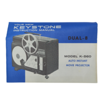 Vintage KEYSTONE K560-Dual-8mm Projector Operators Manual ONLY - £6.20 GBP