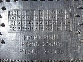 2000-05 Toyota Celica Interior Front Right Passenger Floor Mat image 8