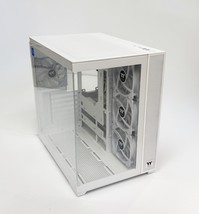 Thermaltake View 380 TG ARGB Mid Tower ATX PC Case - Snow image 2