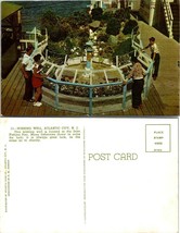 New Jersey Atlantic City Inlet Fishing Pier Wishing Well Luck Vintage Postcard - £7.34 GBP