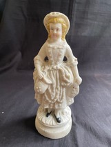 Antique Allemand Porcelaine Femme Travail dans Le Jardin. Signé Intérieur - £62.16 GBP