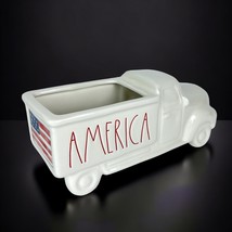 Rae Dunn AMERICA Farmhouse White Truck USA Flag On Tailgate July 4th Decor Bowl - £22.17 GBP