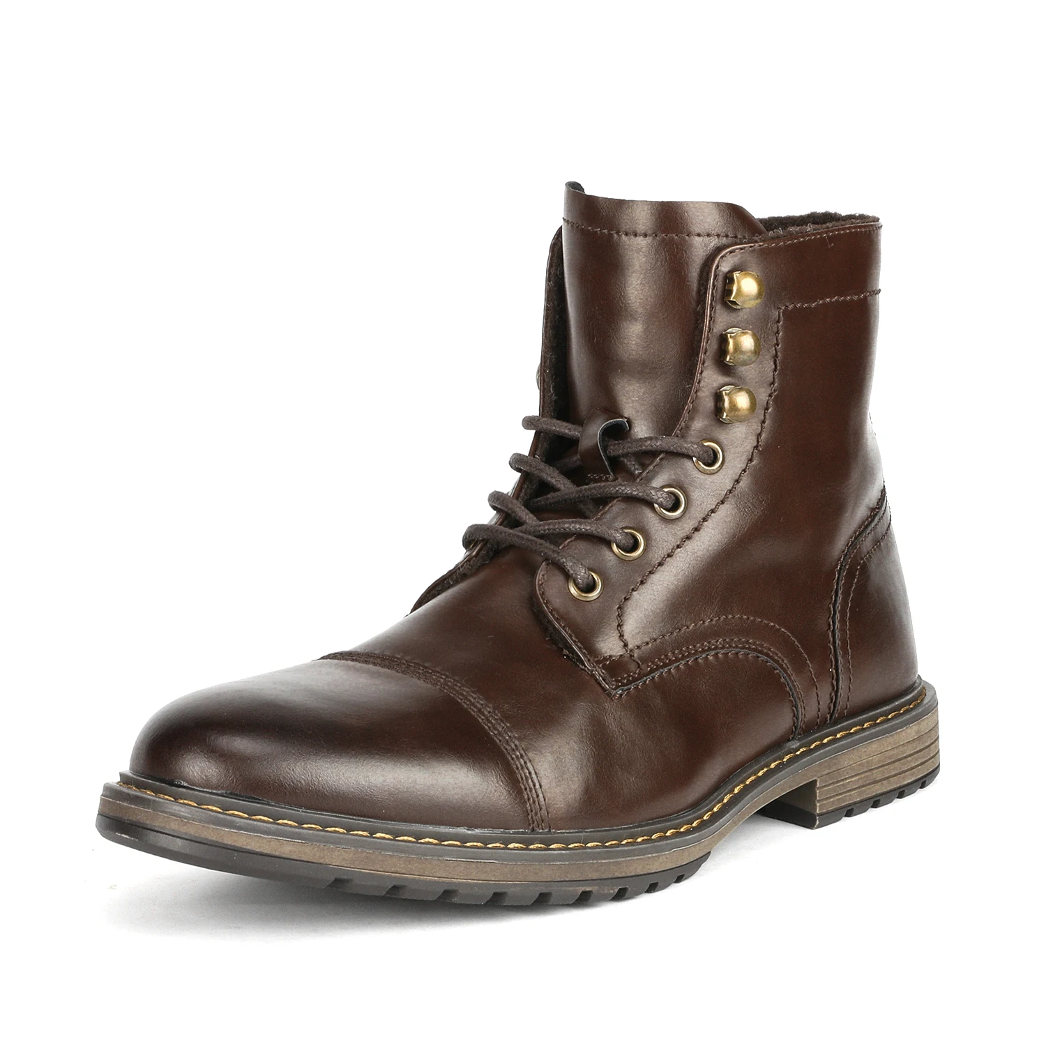 Bruno Marc Male Ox Dress Boot Motorcycle Round Toe Autumn Winter Men Ankle Boots - £139.34 GBP