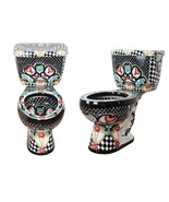 Mexican Toilet ELONGATED Comfort Height Hand Painted -Gallardo - - $1,399.00