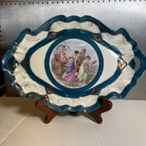 Prov Saxe E.S. Germany Kaufmann Porcelain Plate Serving Platter (G5) - £38.92 GBP
