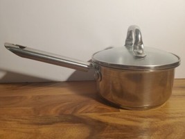 Wolfgang Puck&#39;s Cafe Collection 18-10 Stainless Steel 1 Qt Sauce Pan ?? With Lid - $25.73