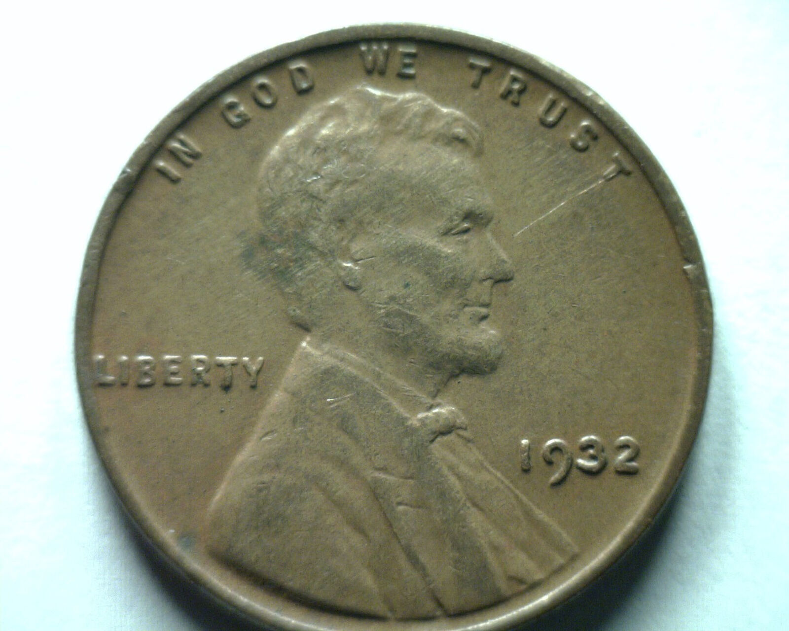1932 LINCOLN CENT PENNY EXTRA FINE / ABOUT UNCIRCULATED XF/AU EF/AU ORIGINAL - $11.00