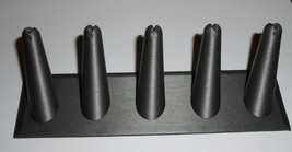 Five Ring Finger Holder Display in Steel Grey - $12.99