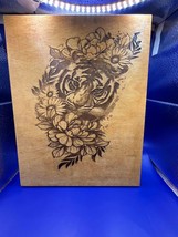Tiger with Flowers wall decor  - $30.00