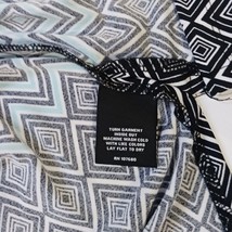 Nue Options Women’s Green/Black Geometric 3/4 Sleeve Blouse Size 2X Chest 52" image 4