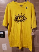 Mens Quicksilver Slim Fit XL Yellow Short Sleeve Shirt New NWT - £23.97 GBP