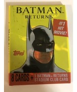 Batman Returns Trading Cards One Wax Pack Michael Keaton Michelle Pfiefer - £3.14 GBP