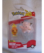 Torchic Clefairy Pokemon Battle Figure 2022 Jazware Unopened - $28.27 CAD