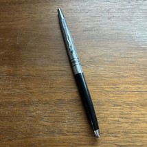 Vintage Branded RAYTHEON PEN - Silver And Black. Black Logo - Dry Ink - $15.00