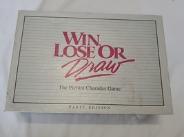 VINTAGE 1988 Milton Bradley Win Lose or Draw Board Game Party Edition - £15.56 GBP