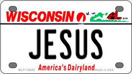 Jesus Wisconsin Novelty Mini Metal License Plate Tag - $14.95