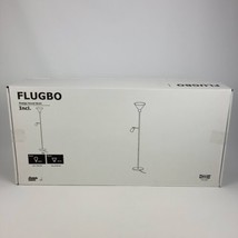 IKEA FLUGBO Floor Uplighter/Reading Lamp Nickel Plated New - £115.53 GBP