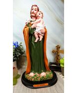 Ebros Catholic Divinity Saint Joseph Carrying Baby Jesus Figurine 12&quot; Tall - $727.72 MXN