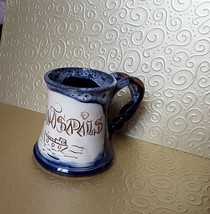 VTG Latvia Pottery VENTSPILS Souvenir Mug Cup Ship Ceramic Handmade signed - £14.82 GBP