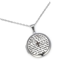 Cross Religious Bible Locket, That Can Holds Bible - $44.18
