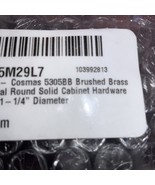 Knob 20 Pc Cosmas Cabinet Hardware Brushed Brass Round Cabinet  #5305BB - $466.86 MXN
