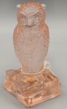 VTG Degenhart Glass Rose Marie Translucent Wise Owl Books Figurine Paper... - $28.04