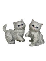 Vintage HOMCO White Persian Cats Kittens Figurines #1413 - Feline Friendz - $11.19