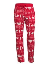 George Men&#39;s Fair Isle Sweaterknit Sleep Pants Red Size S(28-30) - £14.78 GBP