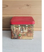 Potpourri Press Vintage Christmas Post Office Scene Tin 1970-80s - £14.99 GBP