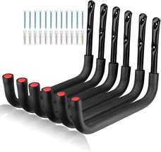 6 Pack Kayak Storage Hooks, 15.5 Inch Wall Mount Canoe Hangers, Heavy Duty - $43.98