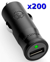 200x LOT TomTom Universal USB Car Chargers 6w Black Adapter 1.2a Phones GPS iPad - £68.69 GBP