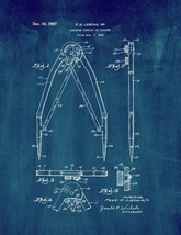 Scribing Compass Or Divider Patent Print - Midnight Blue - £6.35 GBP+