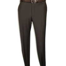 Men Suit BERLUSCONI Turkey Italian Wool 180's Portly Drop 4 Pants K255-07 Brown image 8