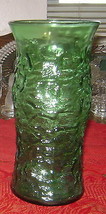 Vintage E.O. Brody Co Cleveland Forest Green Bark Pattern 9.5&quot; Vase EXC G106 - £3.03 GBP