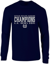 Utah State Aggies 2021 L.A. Bowl Champions Long Sleeve T-Shirt - £19.65 GBP+