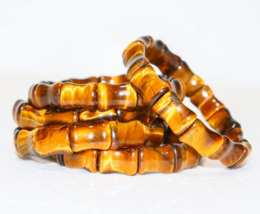 A+ Superb One Genuine Fancy Brown Tiger's Eye Crystal Gemstone Women Bra... - $24.50