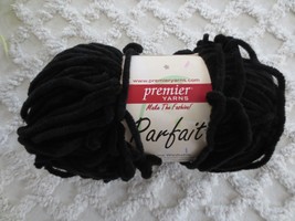 3.5 oz. Premier PARFAIT 100% Polyester #30-10 BLACK 5 Bulky YARN - 192 Yds. - £4.70 GBP