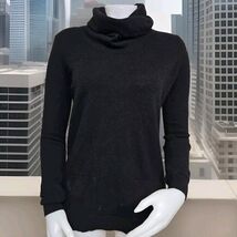 Theory Andrian Royal Cashmere Sweater Womens Petite Black Turtleneck Poc... - €26,54 EUR