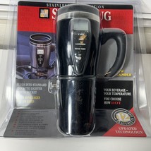 JLR Gear Smart 16oz Mug 12v Auto Lighter Powered Keeps Hot Cold Stainless Steel - £15.81 GBP