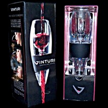 Vinturi Essential Red Wine Aerator Decanter with No Drip Stand Man Cave Celler - £36.18 GBP