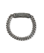 Authentic 925 Sterling Silver &amp; Black Ruthenium Snakeskin ID 8.5&quot; Men&#39;s ... - $318.00